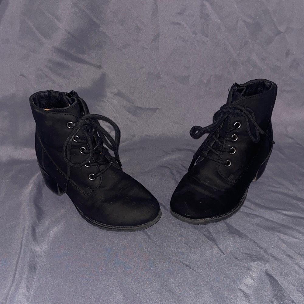 Chic Black Kids' Ankle Boots